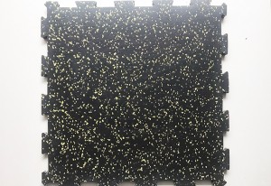 China Manufacturer for Rubber Floor Sheet - 500 x 500 mm Interlocking Rubber Mats Gym Laminated – Nama Rubber
