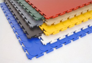 Easy Install Interlocking PVC Garage Floor Tiles