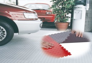Easy Install Interlocking PVC Garage Floor Tiles