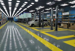 Interlocking Garage PVC Tiles | Heavy-Duty Flooring for Automotive Workshops & Service Centers